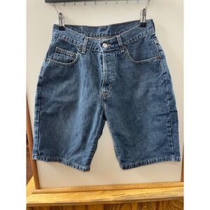 Gap Denim Jean Shorts Women's 4 Blue Vintage Loose Fit Button Fly Made in USA